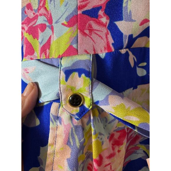 Yumi Kim Vibrant Blue Floral Romper - Picture 3 of 6